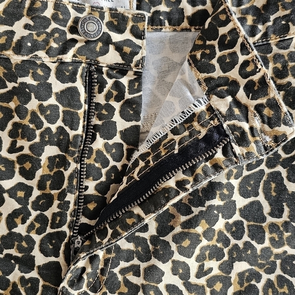 Free People Leopard Print Skinny Pants - Picture 9 of 12